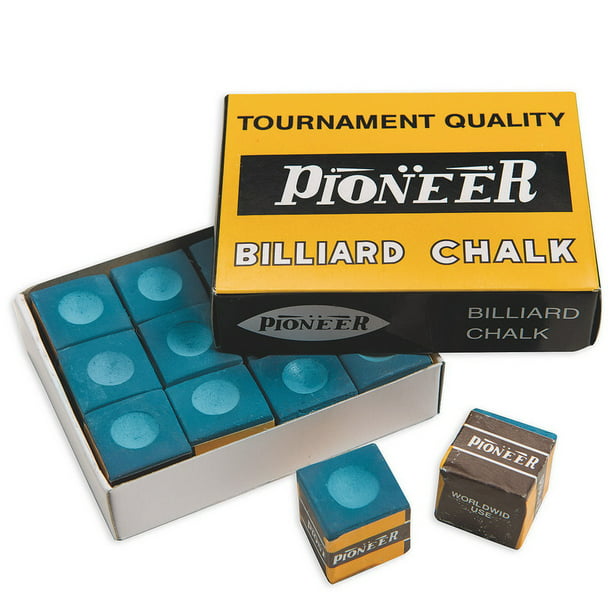 PIONEER 12 Pack Tournament Quality Pool Billards Blue Chalk
